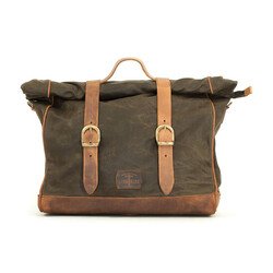 Single Side Saddlebag Large Waxed Cotton Khaki