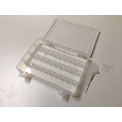 Sortierbox transparent 250 x 185 x 40 mm variabel (20)