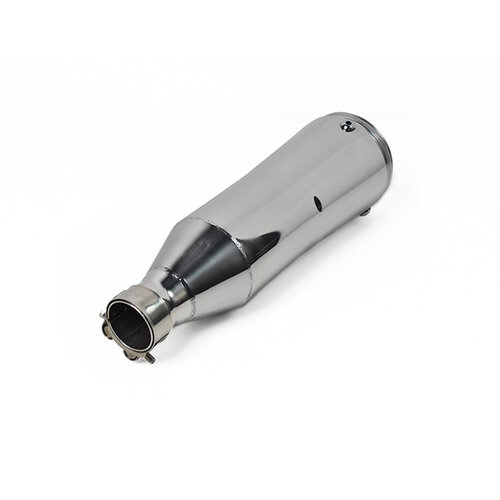 Cone Style  Short Muffler Chrome 42mm