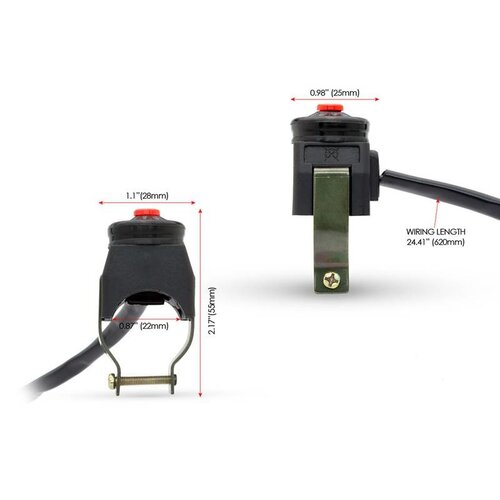 Interrupteur moteur universel 22 mm