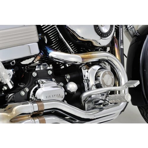 Muffler Guard Bent Chrome 33-66MM