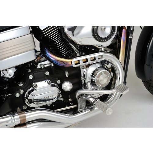 Muffler Guard Straight Punched Chrome