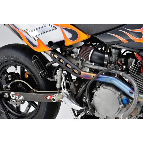 Daytona Muffler Guard Straight Punched Black