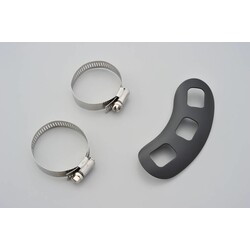 Muffler Guard Curved Punched Black