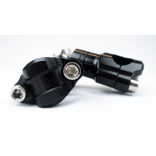 MCU Rehausses de guidon noires 28,6 mm en aluminium Fatbar