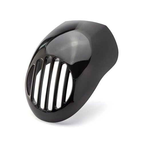 Prison Grid Headlight Cowl for Harley Davidson Sportster - Gloss Black