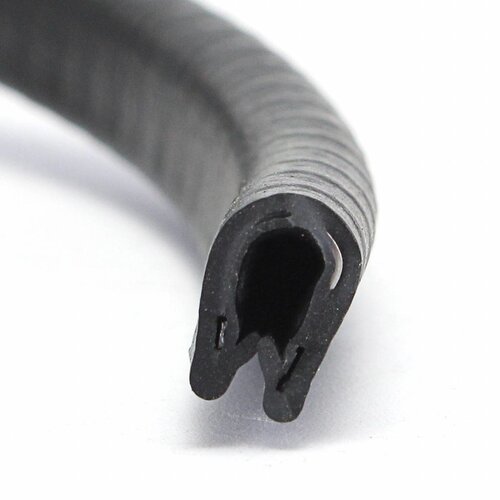 2 Metre Rubber Edge Protector Black 17 mm x 1-4 mm