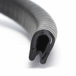 Rubberen randbeschermer Zwart 9,5 mm x 1-2 mm