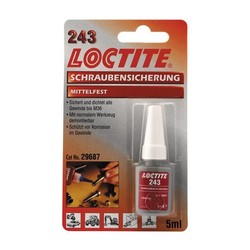 243 BLUE, THREADLOCKER 5CC