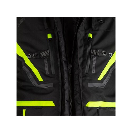 Veste Paragon 6 Airbag Textile Noir / Jaune Fluo Homme