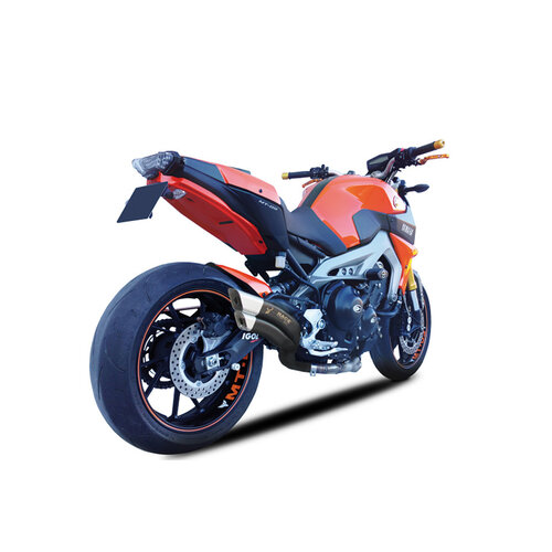Ligne d'échappement complète en acier inoxydable pour Yamaha MT-09 & XSR 900 (Choisir la couleur)