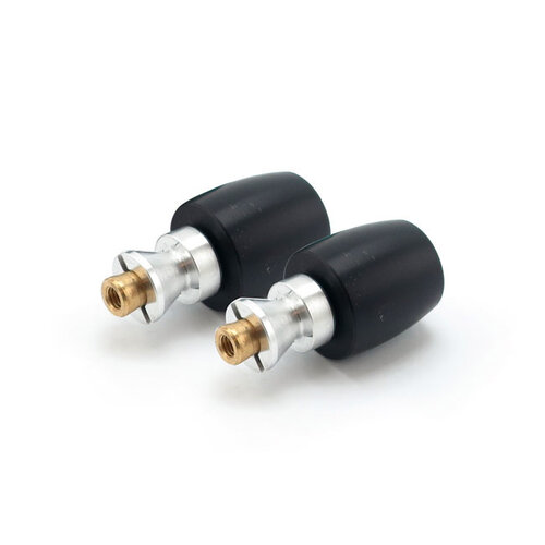 TRW Bar ends for 22mm steel handlebars - Black MCL217-SS