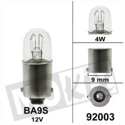 Glühlampe BA9S 12 Volt 4W