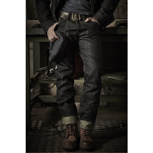 "Greasy" Denim Broek