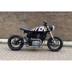 Pot d'échappement Yamaha XV Virago Slashcut avec silencieux de construction