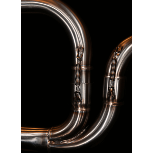 MAD Exhaust Yamaha XV Virago Slashcut Auspuff mit einem Schalldämpfer