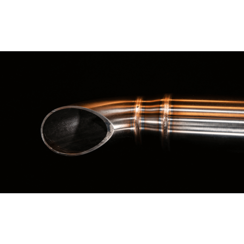 MAD Exhaust Yamaha XV Virago Slashcut Auspuff mit einem Schalldämpfer