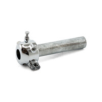 Poignée d'accélérateur 22 mm, double traction en métal chromé