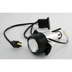 Ellipsoid headlamp 50 mm with cover for high beam and low beam, H1
