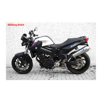Exhaust  BMW F 800 R, Stainless Polished, slip on, E-Marked, + Cat.