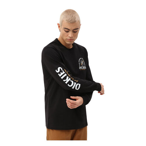 Baldwin Langarm T-Shirt Schwarz