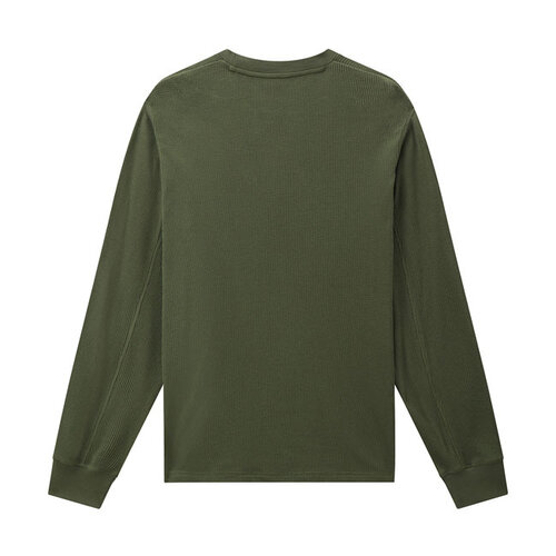 Zwolle Waffelpullover Army Green