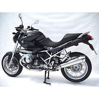 Einddemper BMW R 1200 R, 10-11, RVS satijn, slip on, E-keurmerk