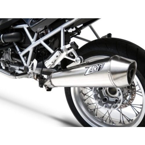 Zard Rear Silencer  BMW R 1200 R, 09-, Stainless satin, slip on, E-Marked, + Cat.