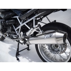 Rear Silencer  BMW R 1200 GS, 10-12, Stainless Satin, slip on, E-Marked