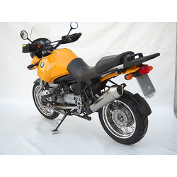 Schalldämpfer hinten BMW R 850/1150 GS / 1150 R, rostfreier Satin, Slip-On, E-Markierung