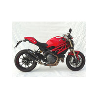 Doppelter PC-Auspuff Ducati Monster 1100 EVO, 12-13, Titan Round, Singlesided, Slip On