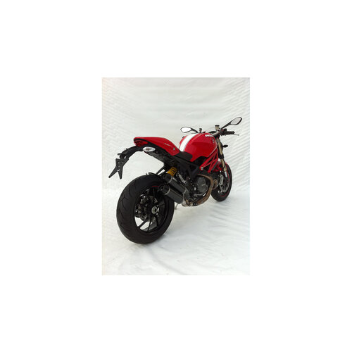 Zard Doppelter PC-Auspuff Ducati Monster 1100 EVO, 12-13, Titan Round, Singlesided, Slip On
