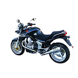 Uitlaat Moto Guzzi Breva V 1200, RVS, slip on, E-keur, + Cat., Tot 2010