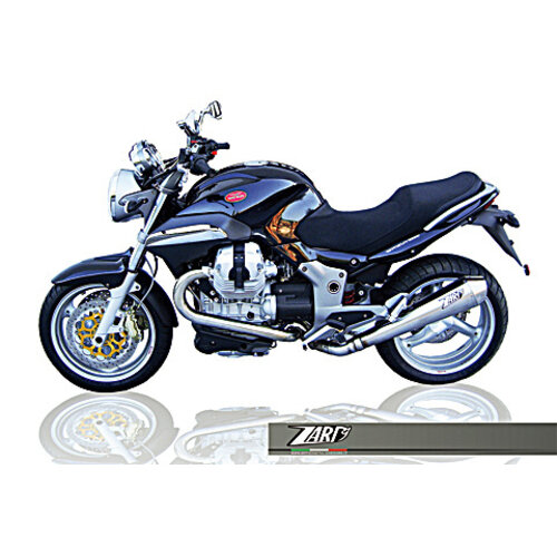 Zard Pot d'échappement Moto Guzzi Breva V 1200, Inox, slip on, E-Marked, + Cat., Bis 2010