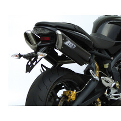 PENTA-Exhaust  Triumph Street Triple, Alu Black, slip on, E-Marked