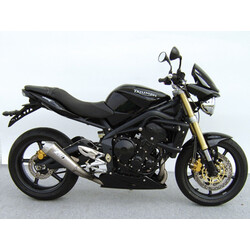 Échappement surbaissé Triumph Street Triple, Inox, 3-1, E-Marked, avec Cat., Système complet