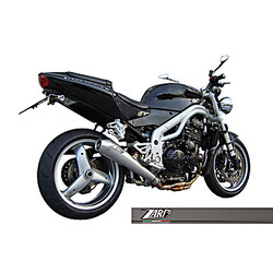 Auspuff Triumph Speed Triple, 02-04, Edelstahl, Slip-On, E-Markiert