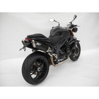 Pot d'échappement PENTA Triumph Speed Triple 1050, 11, Alu Black, slip-on 3-2, E-Marked