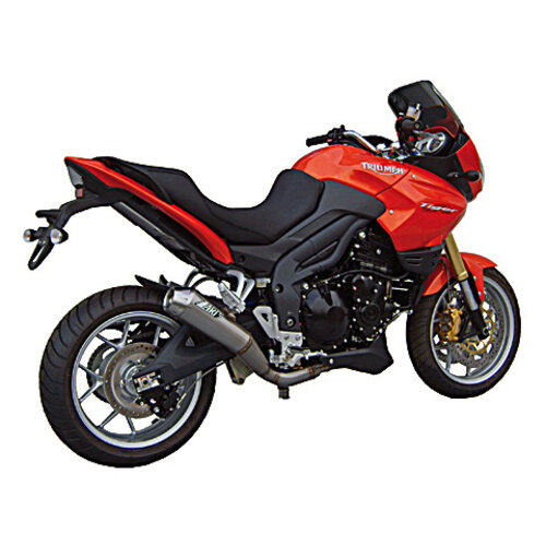 Zard PENTA-Auspuff Triumph Tiger 1050, niedrig montiert, Alu Black, Slip-On, E-Markiert