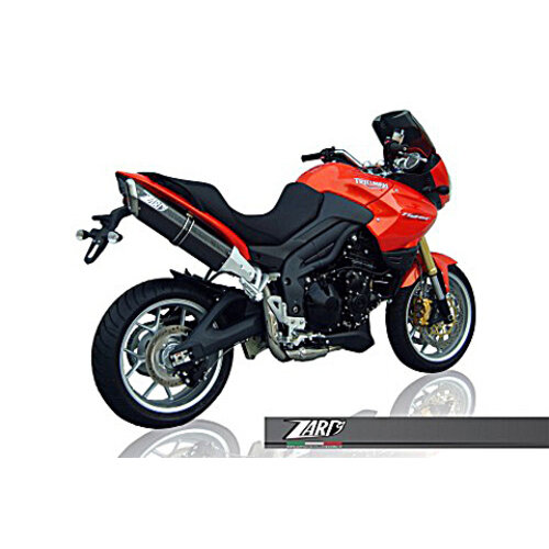 Zard PENTA-Auspuff Triumph Tiger 800, hoch montiert, Alu Black, Slip-On, E-Markiert