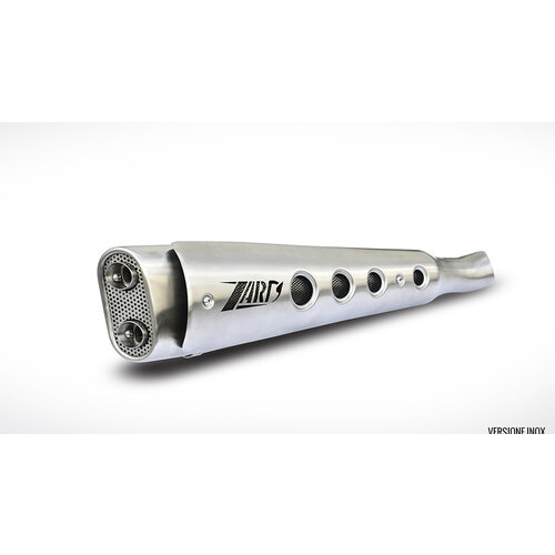 Exhaust System, Scrambler 08-15 Injection, short high mounted , Edelst. geb, E-Marked, + KAT