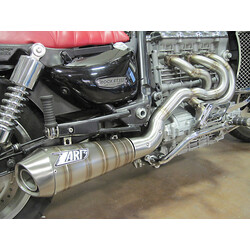 Exhaust System Triumph Roadster/Rocket 3, 05-11, Stainless, Tapered Round, E-Marked