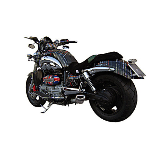 Zard PENTA Triumph Rocket 3, -09, Alu Black, E-Marked, slip on