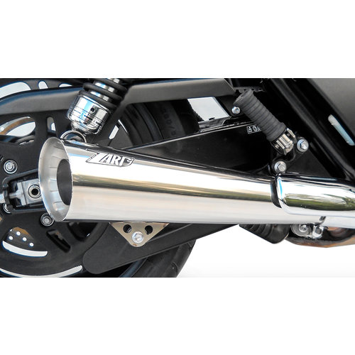 Zard Exhaust  Triumph Thunderbird 1600/ 1700/ Storm, Tapered, Stainless Polished, E-Marked, Slip-on