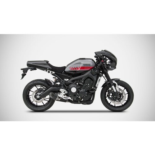 Zard Echappement Complet Yamaha MT-09 / XSR 900, Euro 4, Kit Complet Basso 3-1, Inox, Kompl.Black