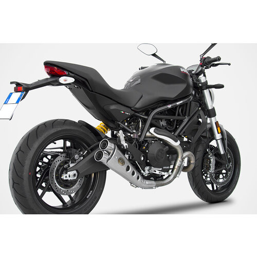 Zard Uitlaat Special Edition Ducati Monster 797, 17-, RVS, slip on, E-Marked, Euro 4