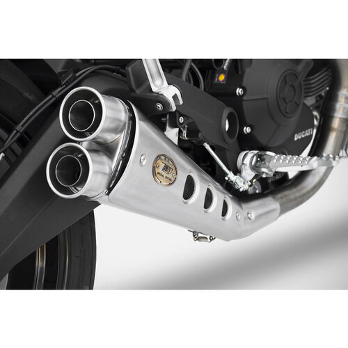 Zard Uitlaat Special Edition Ducati Monster 797, 17-, RVS, slip on, E-Marked, Euro 4