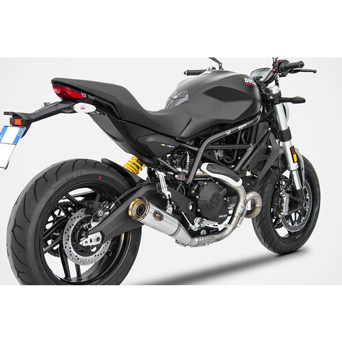 Zard Pot d'échappement Zuma Ducati Monster 797, 17-, Inox, slip on, E-Marked, Euro 4