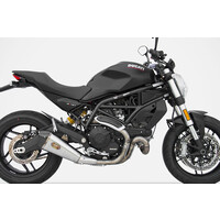 Exhaust Basso Ducati Monster 797, 17-, Stainless, slip on, E-Marked, Euro 4