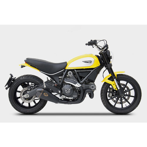 Zard Uitlaat Basso Ducati Scrambler 800, 17-, RVS, slip on, E-Marked, Euro 4